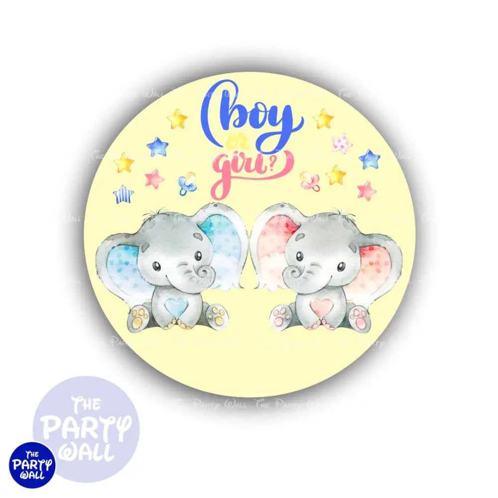 Elefantes Bebé Cute - Funda para mampara circular Circular