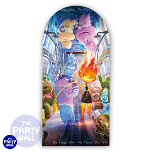 Elementals - Funda para mampara de punta redonda o rectangular Mampara de punta redonda