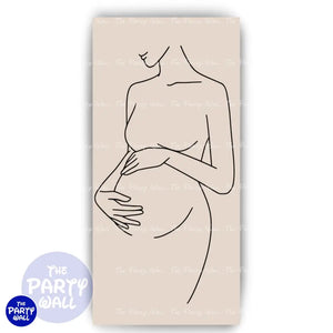 Embarazo - Funda para mampara de punta redonda o rectangular Mampara de punta redonda