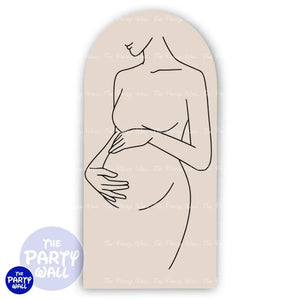 Embarazo - Funda para mampara de punta redonda o rectangular Mampara de punta redonda