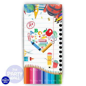 Escuela - Funda para mampara de punta redonda o rectangular Mampara de punta redonda