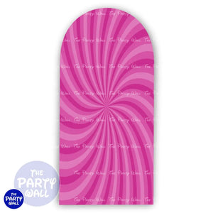 Espiral - Funda para mampara de punta redonda o rectangular Mampara de punta redonda