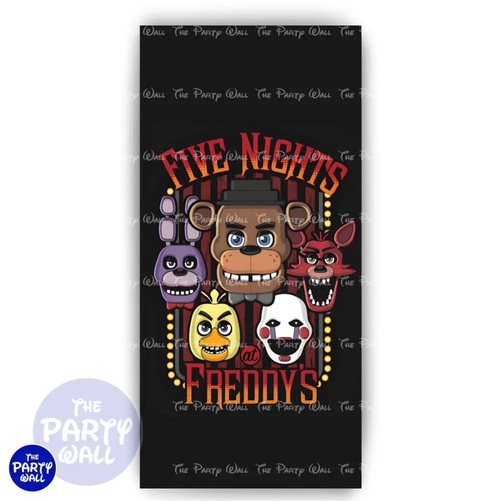 Five Nights at Freddy’s - Funda para mampara de punta redonda o rectangular Mampara de punta redonda