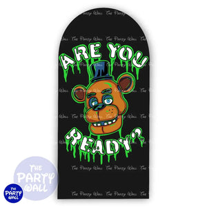 Five Nights at Freddy’s - Funda para mampara de punta redonda o rectangular Mampara de punta redonda