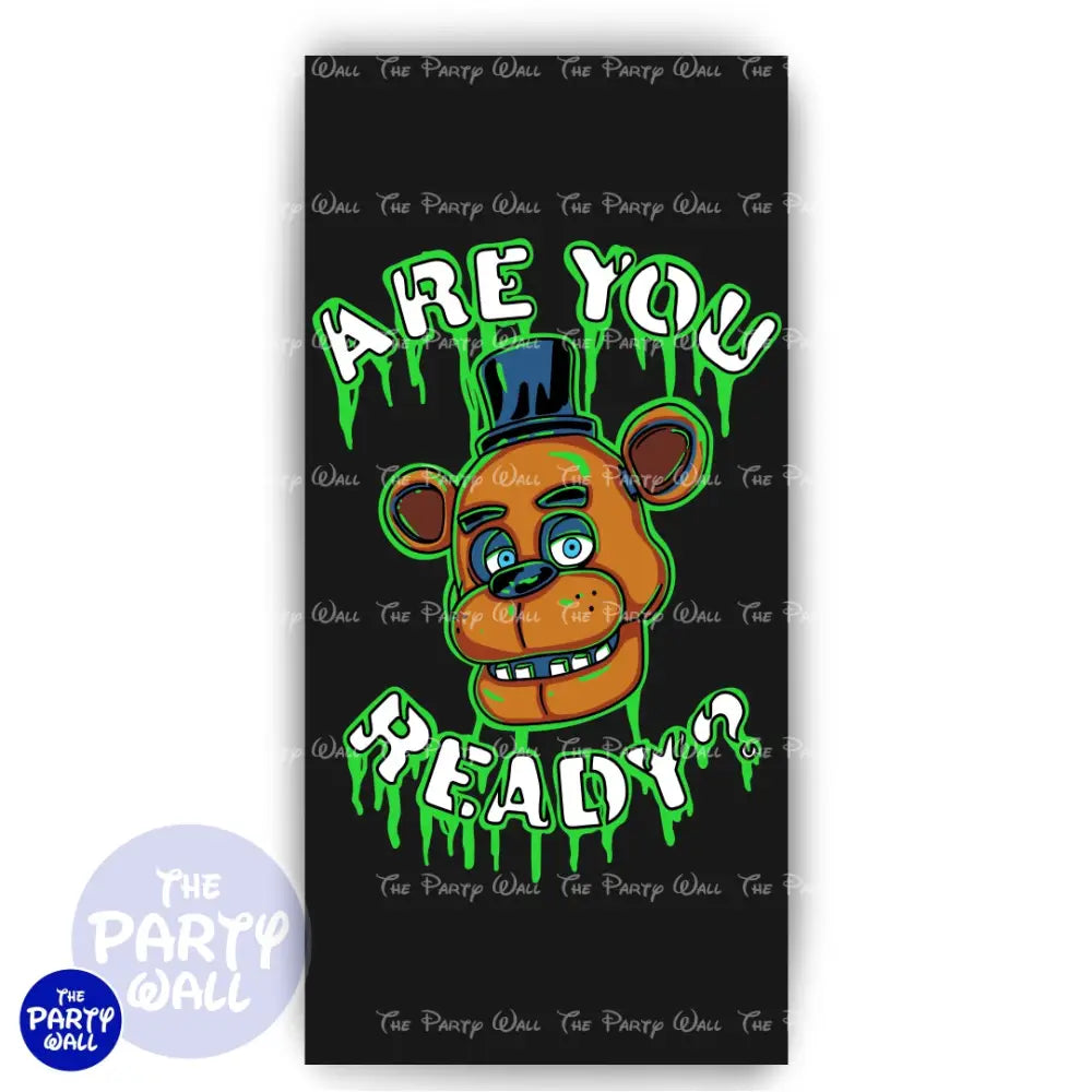Five Nights at Freddy’s - Funda para mampara de punta redonda o rectangular Mampara de punta redonda