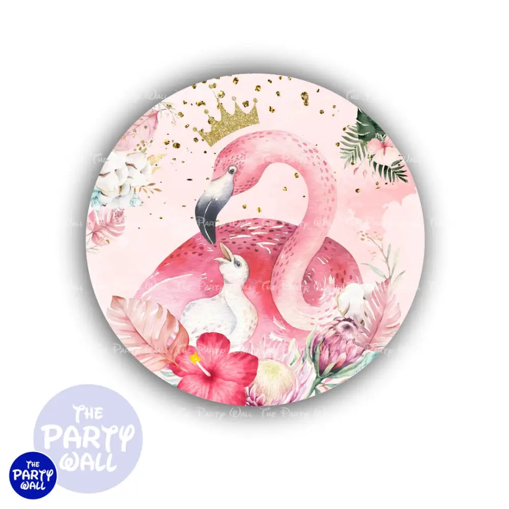 Flamingo - Funda para mampara circular Circular