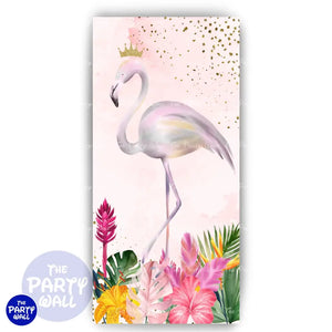 Flamingo - Funda para mampara de punta redonda o rectangular Mampara de punta redonda