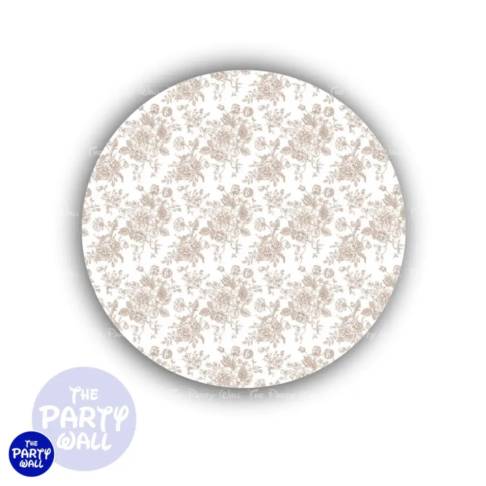 Flores - Funda para mampara circular Circular