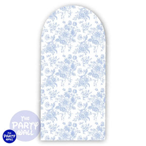 Flores - Funda para mampara de punta redonda o rectangular Mampara de punta redonda