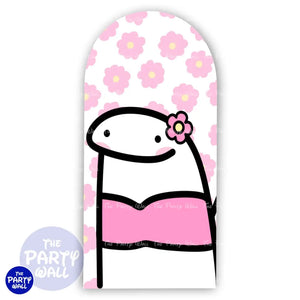 Flork - Funda para mampara de punta redonda o rectangular Mampara de punta redonda