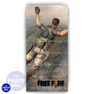 Free Fire - Funda para mampara de punta redonda o rectangular Mampara de punta redonda