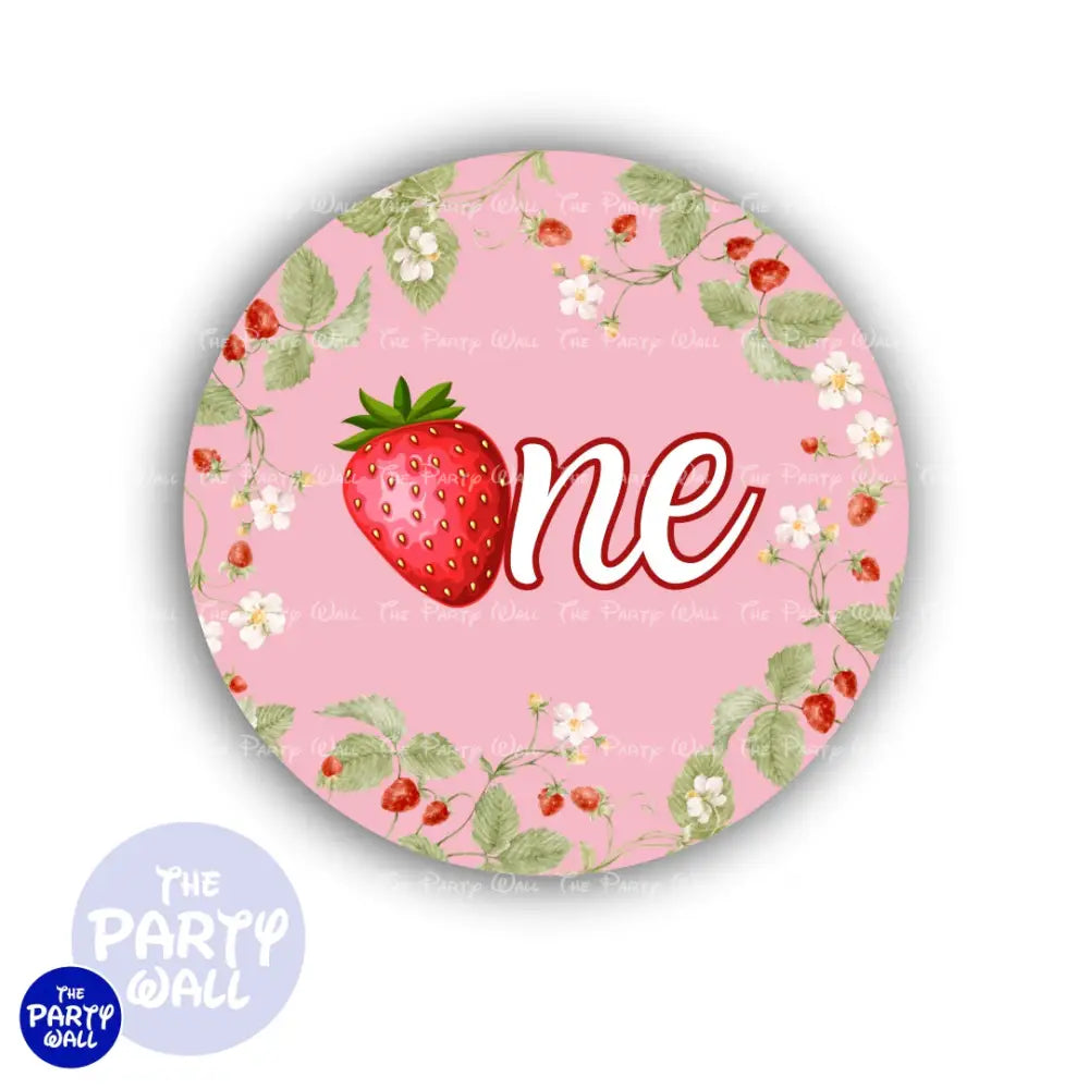 Fresas - Funda para mampara circular Circular