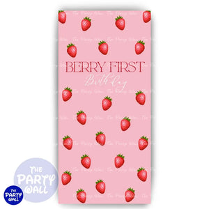 Fresas - Funda para mampara de punta redonda o rectangular Mampara de punta redonda