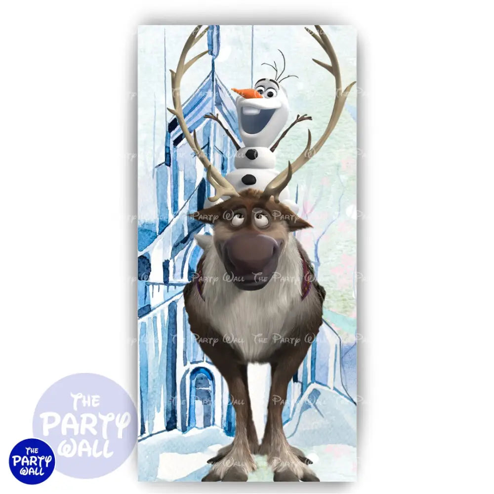 Frozen - Funda para mampara de punta redonda o rectangular Mampara de punta redonda