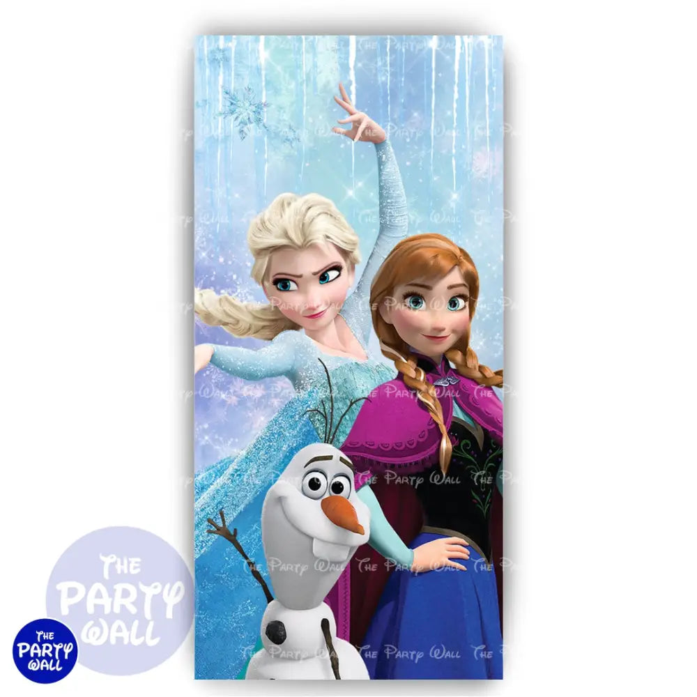 Frozen - Funda para mampara de punta redonda o rectangular Mampara de punta redonda