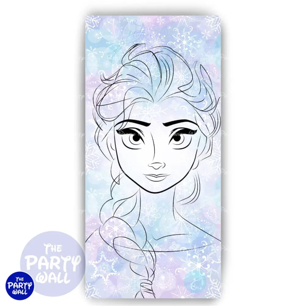 Frozen - Funda para mampara de punta redonda o rectangular Mampara de punta redonda