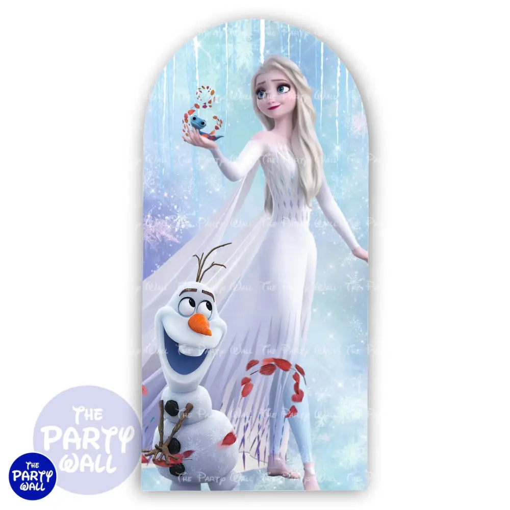 Frozen - Funda para mampara de punta redonda o rectangular Mampara de punta redonda