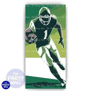 Futbol Americano - Funda para mampara de punta redonda o rectangular Mampara de punta redonda