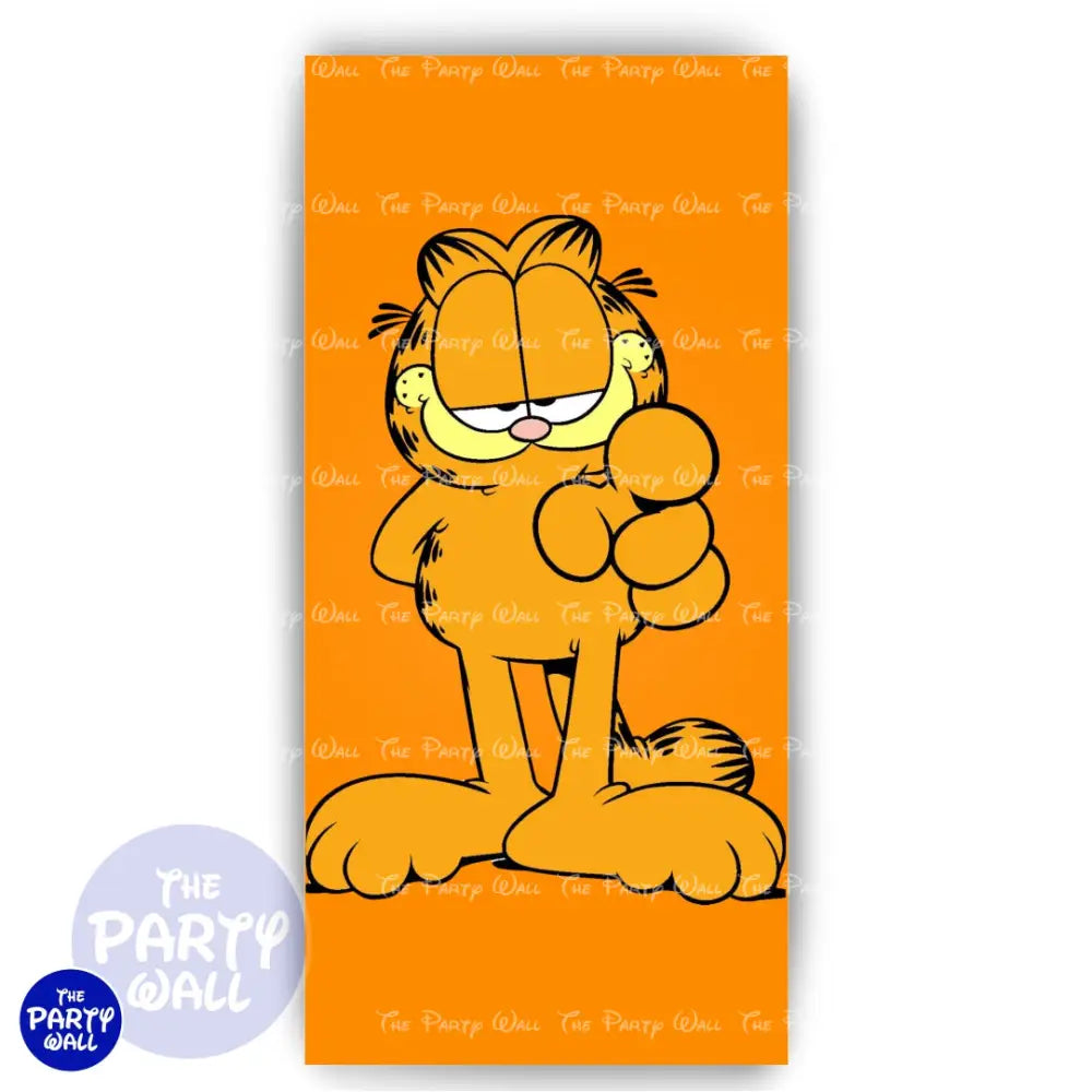 Garfield - Funda para mampara de punta redonda o rectangular Mampara de punta redonda