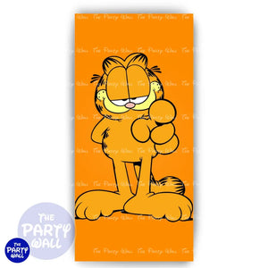Garfield - Funda para mampara de punta redonda o rectangular Mampara de punta redonda
