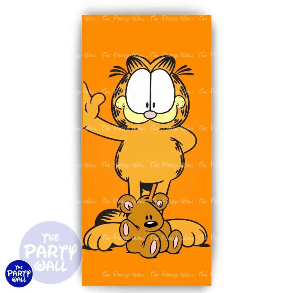 Garfield - Funda para mampara de punta redonda o rectangular Mampara de punta redonda