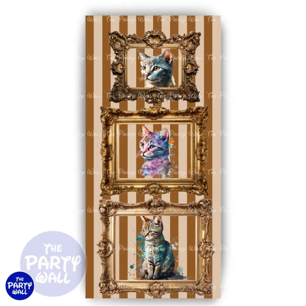 Gatos - Funda para mampara de punta redonda o rectangular Mampara de punta redonda