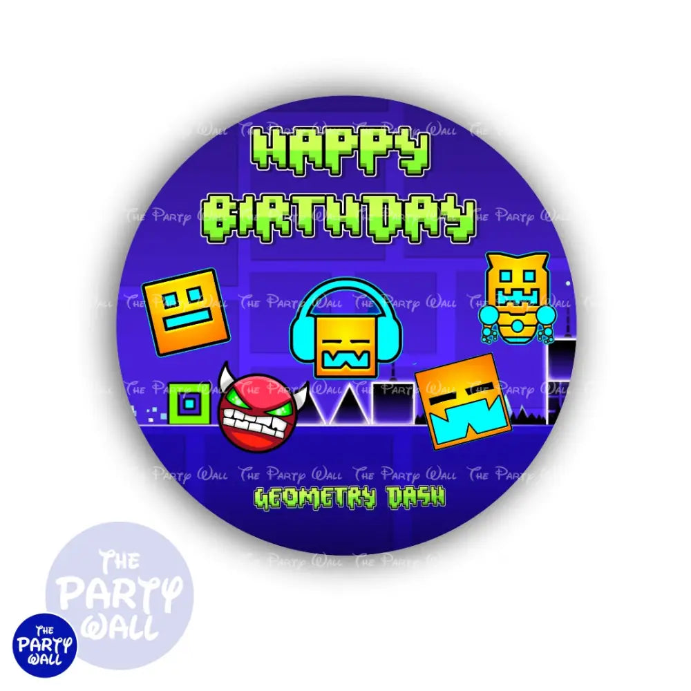 Geometry Dash - Funda para mampara circular Circular