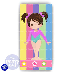 Gimnasta - Funda para mampara de punta redonda o rectangular Mampara de punta redonda