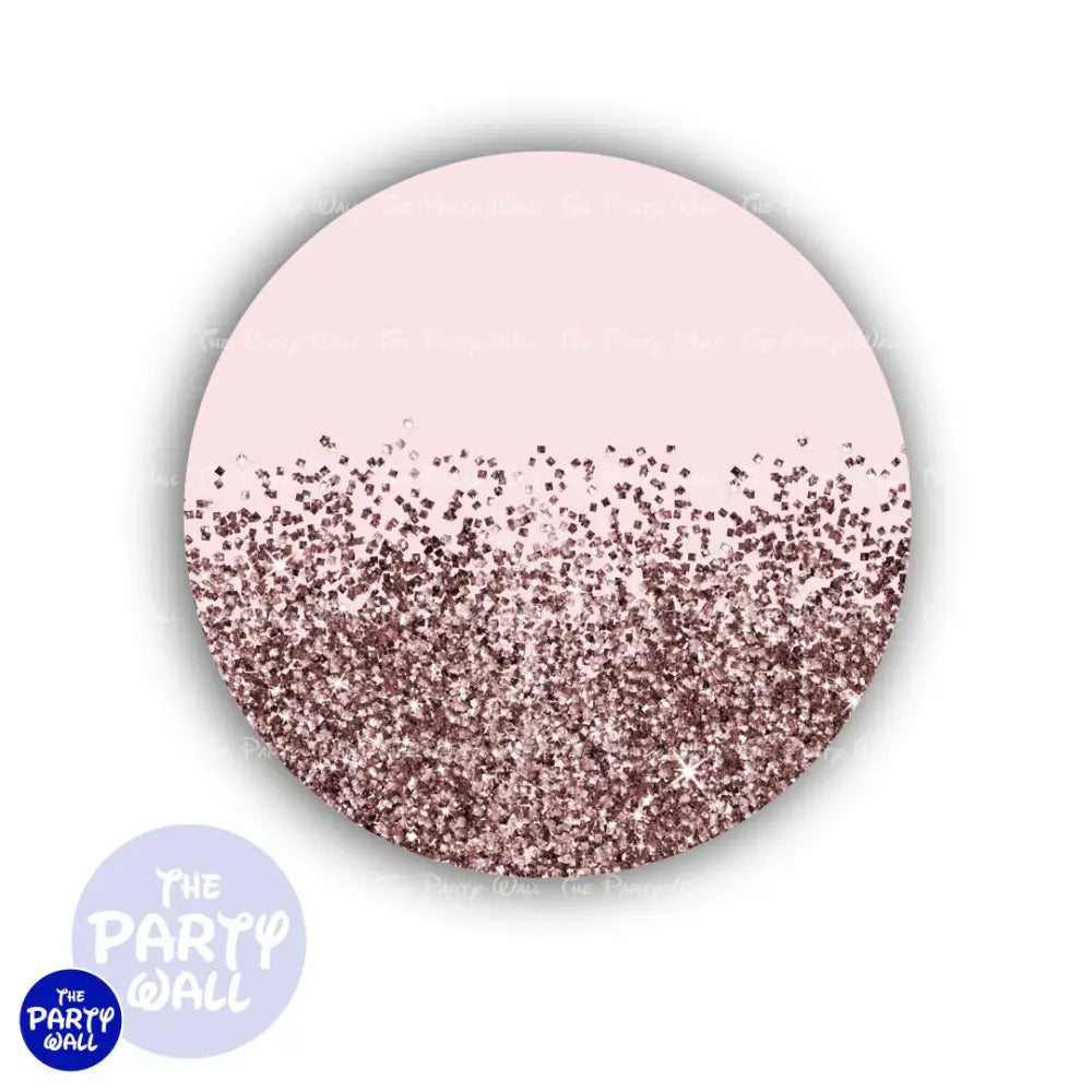 Glitter - Funda para mampara circular Circular