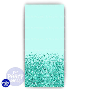 Glitter - Funda para mampara de punta redonda o rectangular Mampara de punta redonda