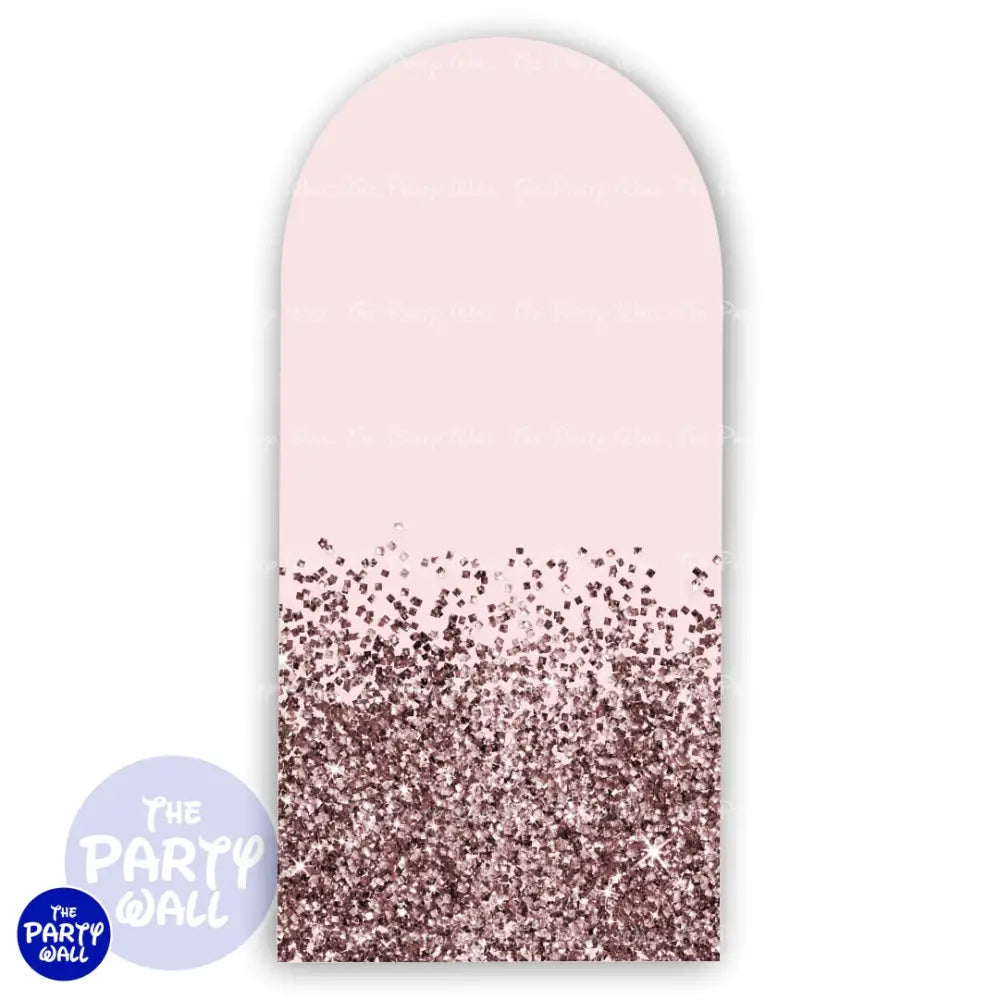 Glitter - Funda para mampara de punta redonda o rectangular Mampara de punta redonda