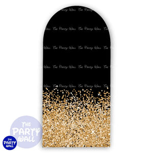 Glitter - Funda para mampara de punta redonda o rectangular Mampara de punta redonda