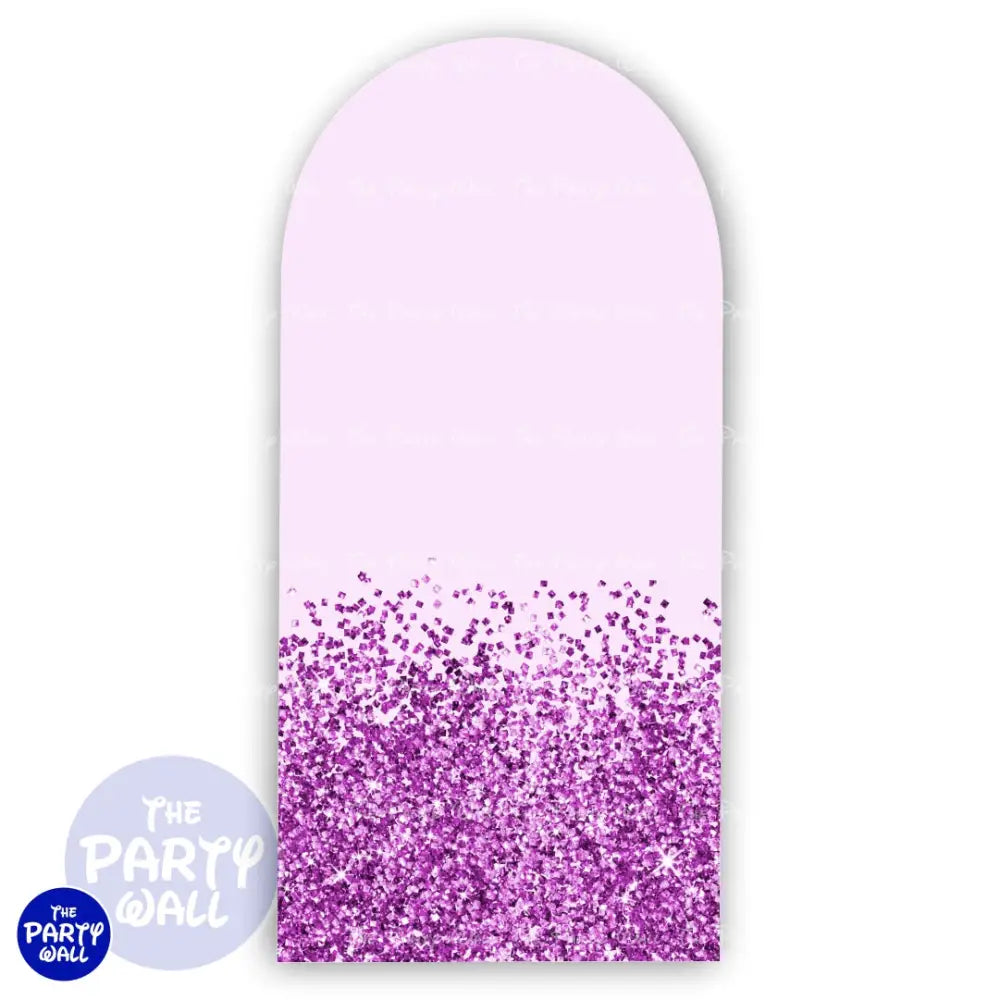 Glitter - Funda para mampara de punta redonda o rectangular Mampara de punta redonda