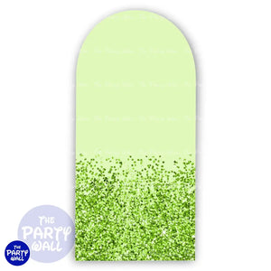 Glitter - Funda para mampara de punta redonda o rectangular Mampara de punta redonda