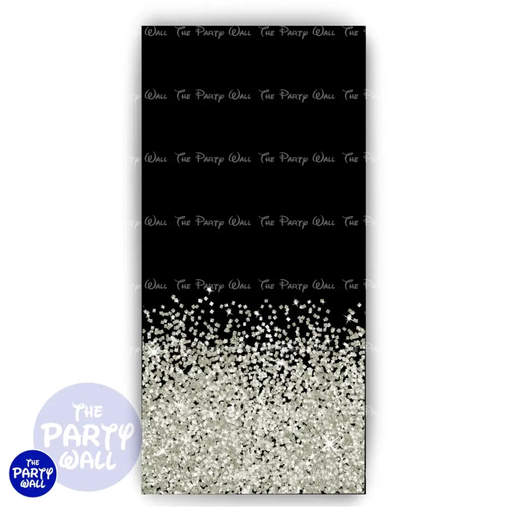 Glitter - Funda para mampara de punta redonda o rectangular Mampara de punta redonda