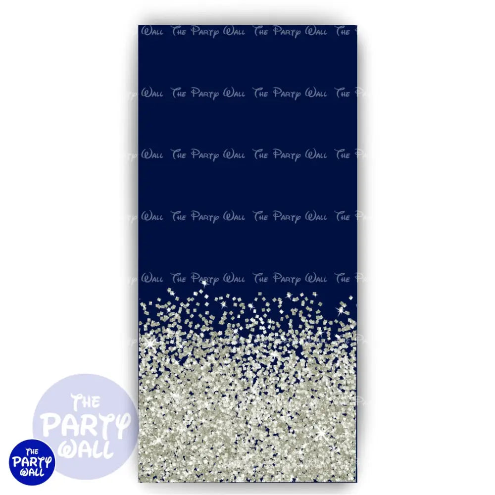 Glitter - Funda para mampara de punta redonda o rectangular Mampara de punta redonda