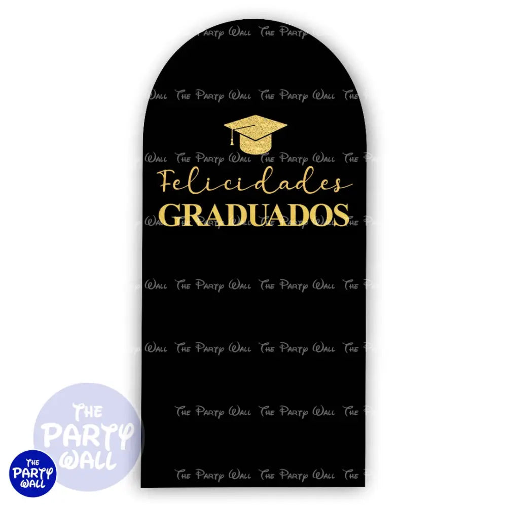 Graduación - Funda para mampara de punta redonda o rectangular Mampara de punta redonda