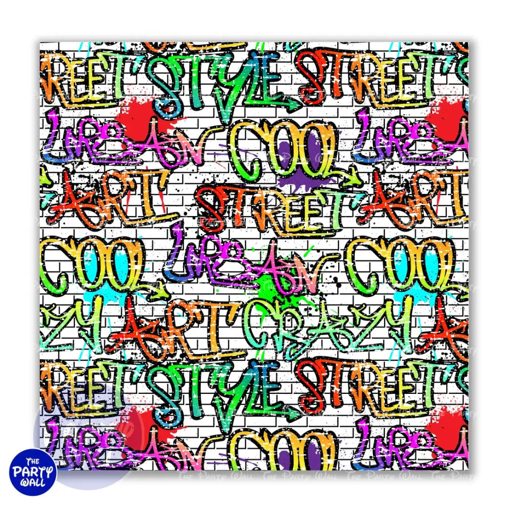 Graffiti - Funda para mampara cuadrada o rectangular Cuadrado o Rectangular