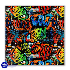 Graffiti - Funda para mampara cuadrada o rectangular Cuadrado o Rectangular