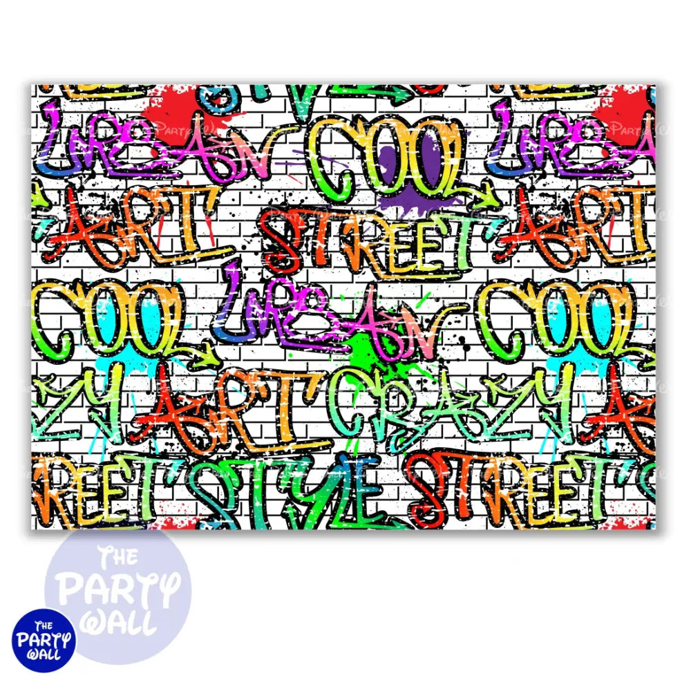 Graffiti - Funda para mampara cuadrada o rectangular Cuadrado o Rectangular