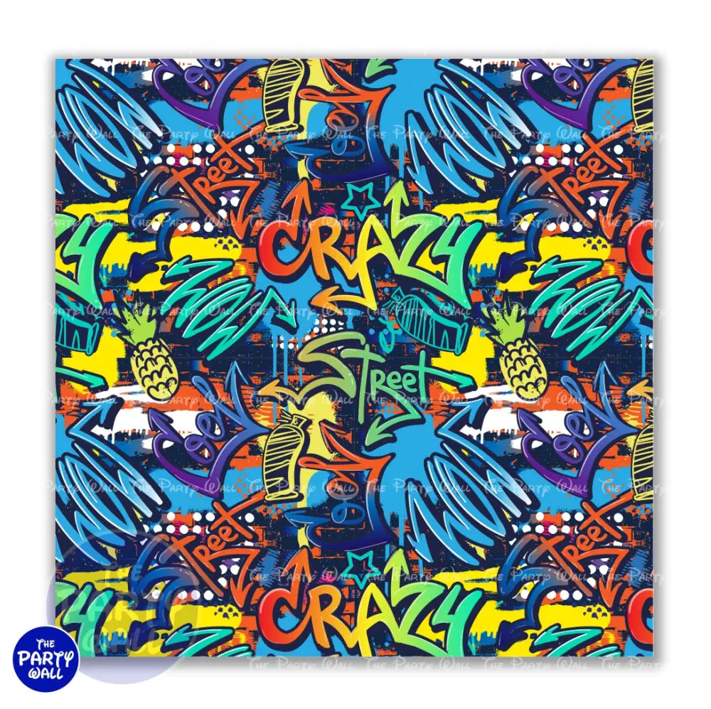 Graffiti - Funda para mampara cuadrada o rectangular Cuadrado o Rectangular