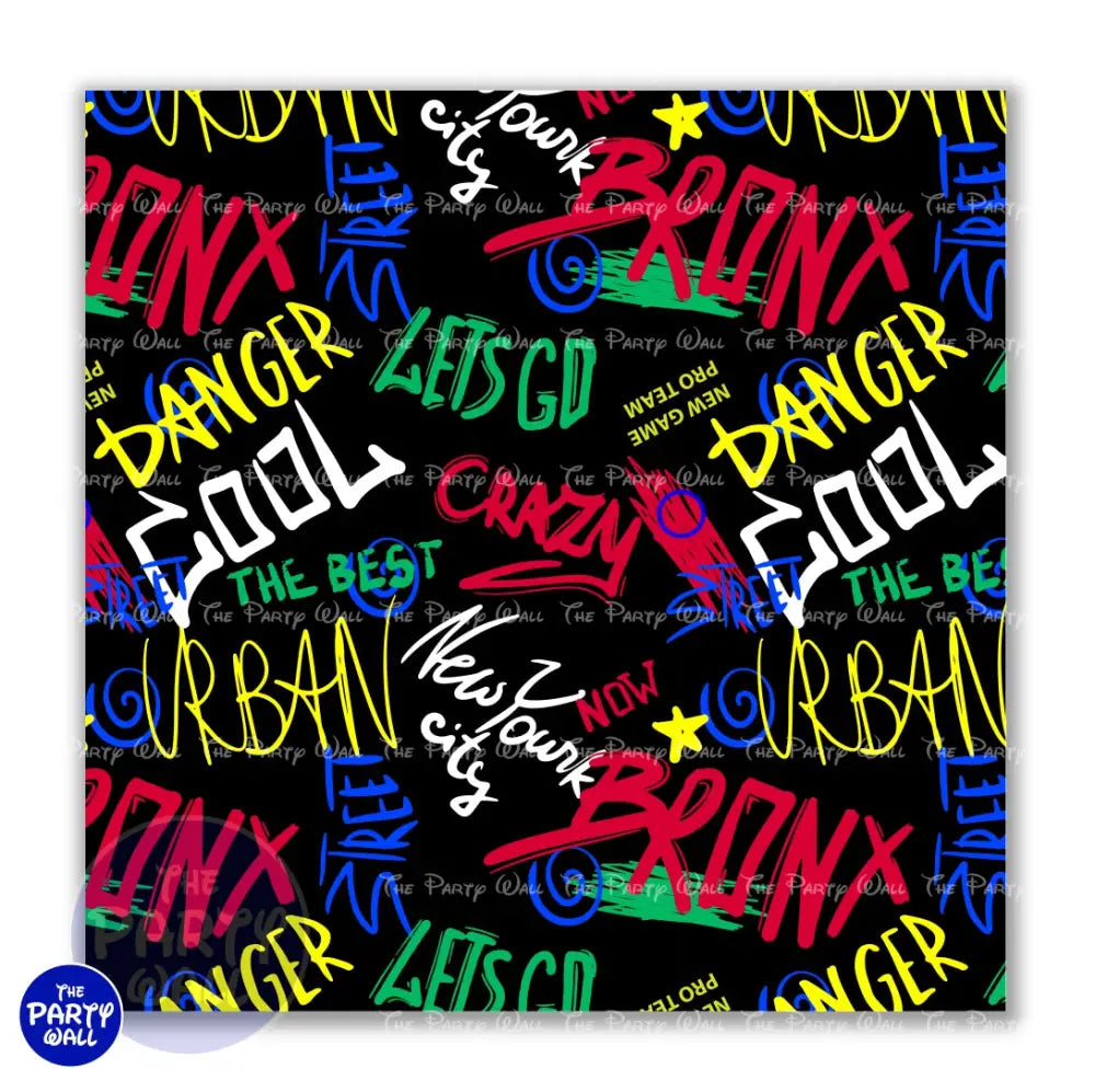 Graffiti - Funda para mampara cuadrada o rectangular Cuadrado o Rectangular