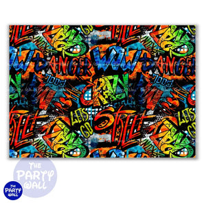 Graffiti - Funda para mampara cuadrada o rectangular Cuadrado o Rectangular