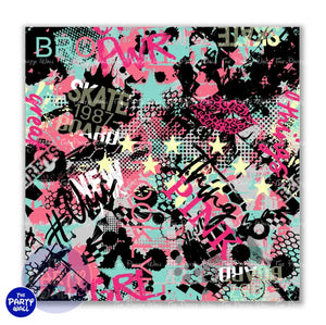 Graffiti - Funda para mampara cuadrada o rectangular Cuadrado o Rectangular