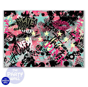 Graffiti - Funda para mampara cuadrada o rectangular Cuadrado o Rectangular