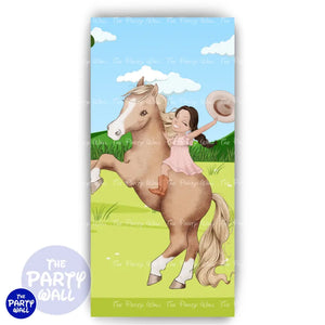 Granja Cute - Funda para mampara de punta redonda o rectangular Mampara de punta redonda