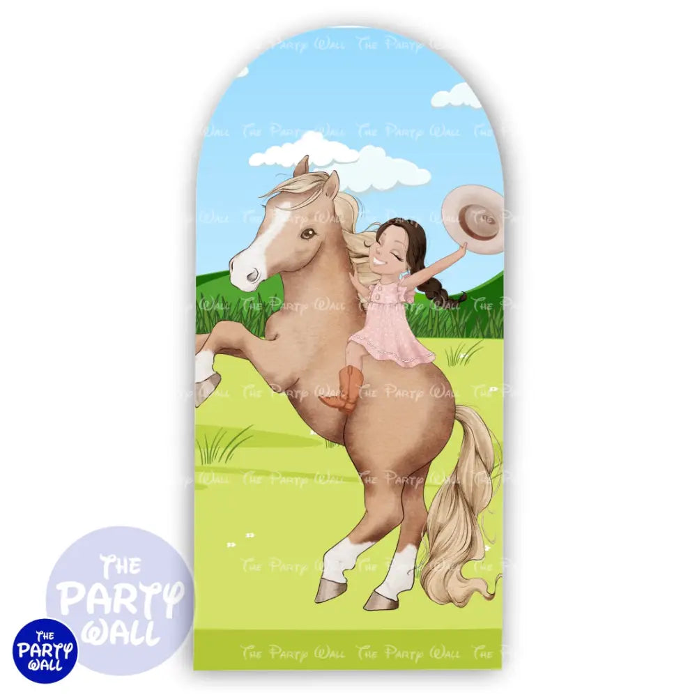 Granja Cute - Funda para mampara de punta redonda o rectangular Mampara de punta redonda