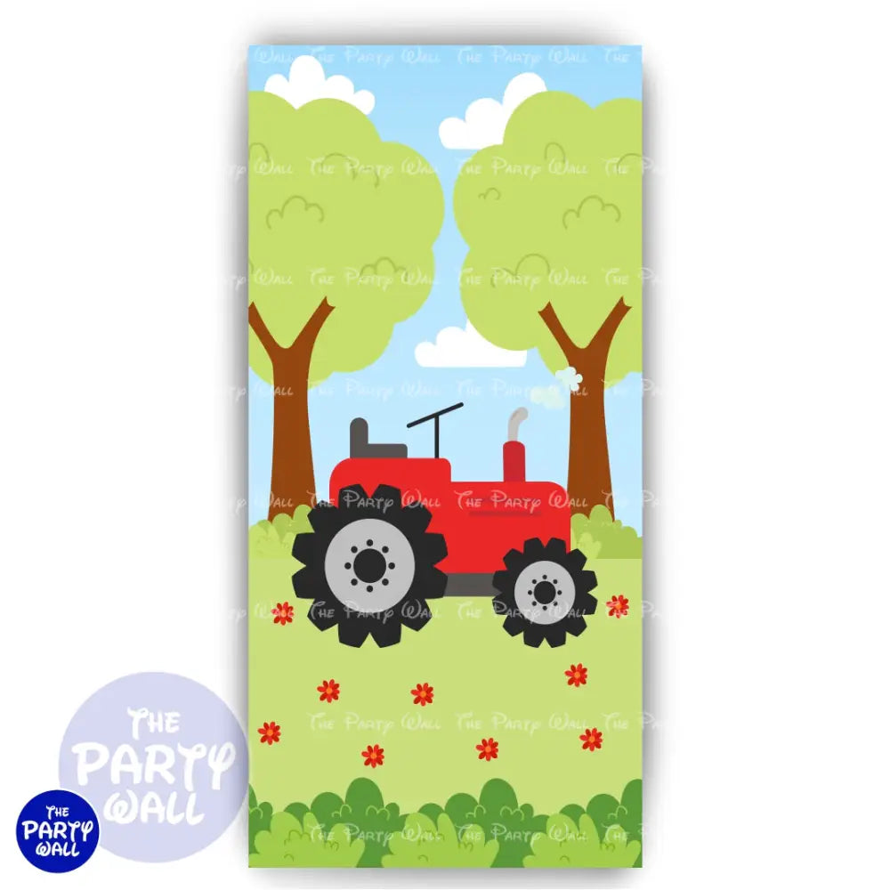 Granja Cute - Funda para mampara de punta redonda o rectangular Mampara de punta redonda