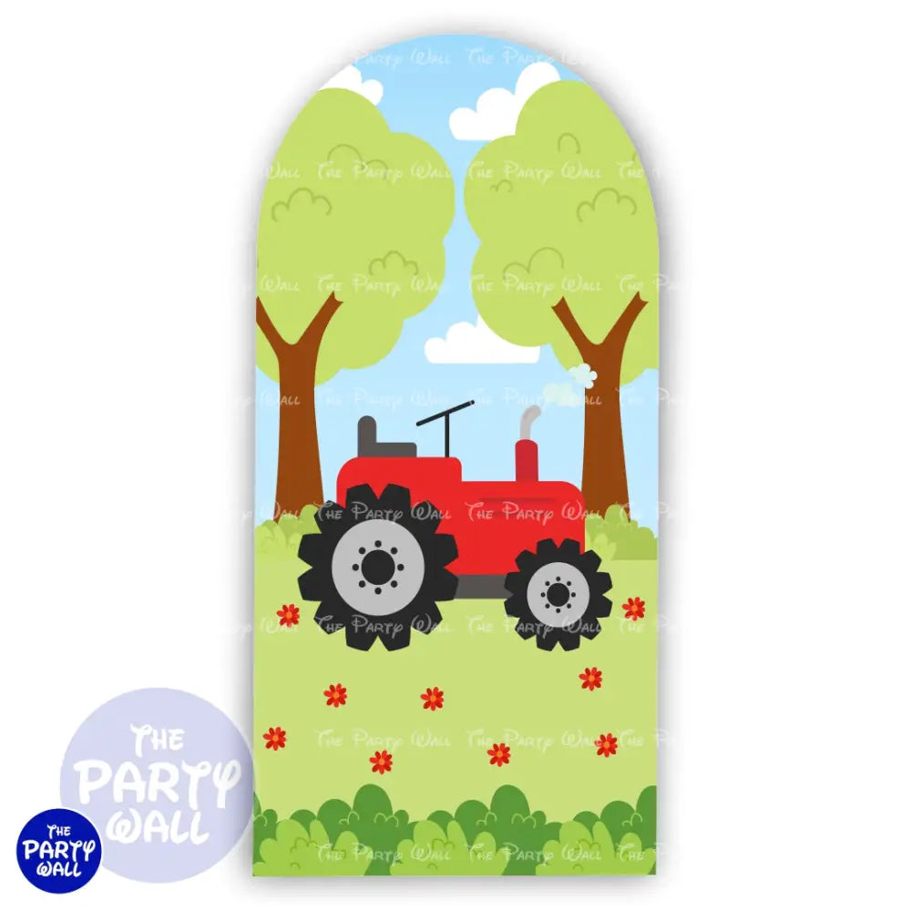 Granja Cute - Funda para mampara de punta redonda o rectangular Mampara de punta redonda