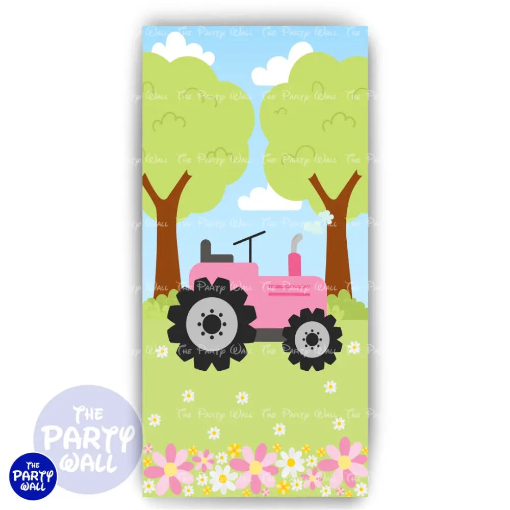 Granja Cute - Funda para mampara de punta redonda o rectangular Mampara de punta redonda